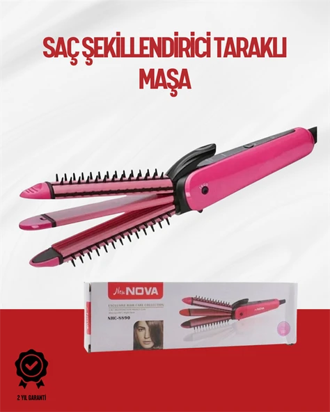 Saçı Sabitleyen Çok Fonksiyonlu Saç Maşası MİR61835052 ürün görseli 1