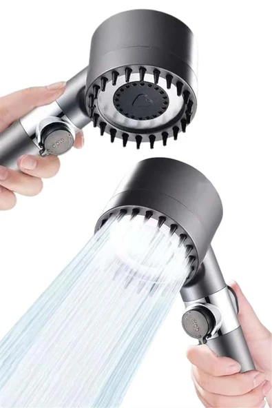 Yeni Nesil Duş Başlığı Paslanmaz Çelik Masaj Etkili Ergonomik Tasarım Su Basınçlı MİR98314568 ürün görseli 1