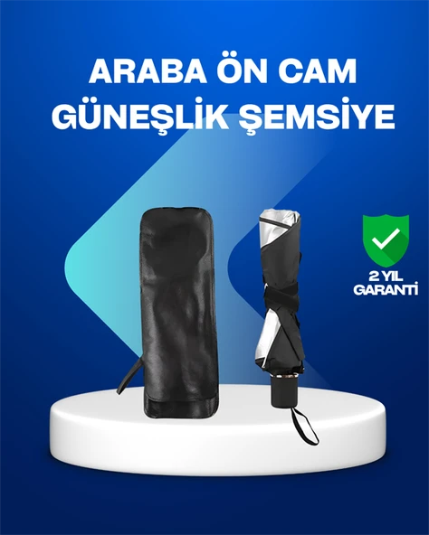 Yüksek Kaliteli Cam Elyaf İskeletli Araba Şemsiyesi – Tüm Araçlara Uygun MİR96573064 ürün görseli 1