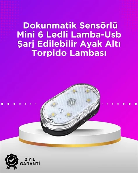 Kablosuz Manyetik Montajlı Araba İçin 7 Renkli Ambiyans Işığı Seti MİR35748141 ürün görseli 1