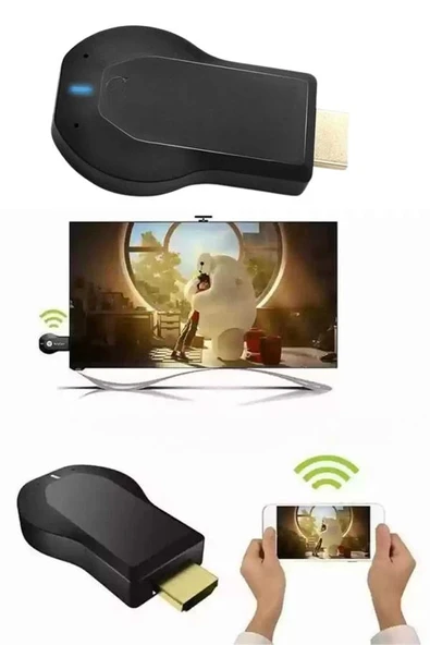 Kablosuz HDMI Wifi Görüntü Aktarıcı Tüm Cihazlara Uyumlu MİR65484069 ürün görseli 1