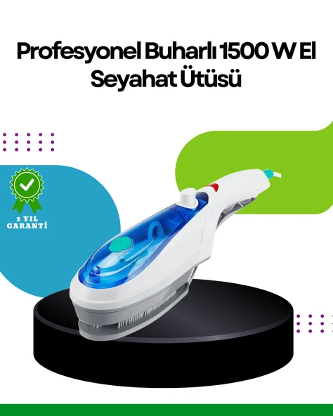 Taşınabilir Buharlı Ütü 1500W | Giysilerde Yanık Bırakmaz, Kokuyu Giderir MİR94952152 ürün görseli 1