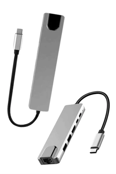 PTTAVM: 8 Port Çoklayıcı Macbook Ile Uyumlu Çoğaltıcı Type-C