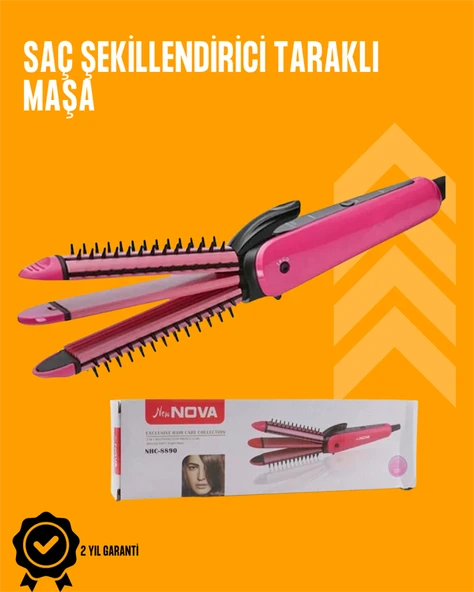 Fön İşlemine Uyumlu Sabitleyici Saç Tarağı MİR95641635 ürün görseli 1