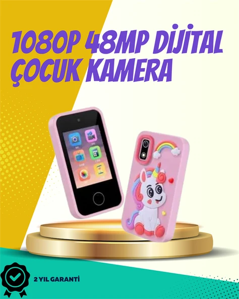 ABS + Silikon Gövdeli Dayanıklı Çocuk Kamerası – Güvenli Malzeme, Şok Emici Tasarım MİR19176633 ürün görseli 1