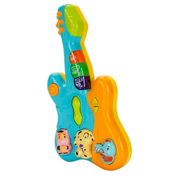Sesli ve Işıklı Hayvan Figürlü Gitar - Resim 3
