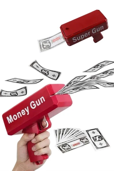 Para Dolar Atma Makinası Super Money Gun Para Saçma Fırlatma Tabancası MİR89584189 ürün görseli 1