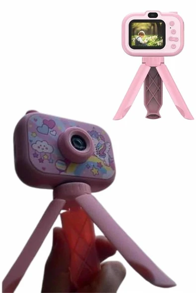 Ayaklı Çocuk Kamerası Tripodlu Mini 1080p Hd Çocuk Kamera MİR25324622 ürün görseli 1