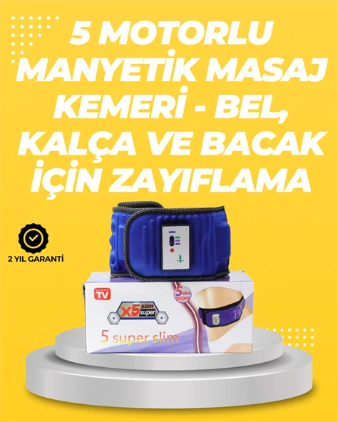 Yoğurma, Titreşim ve Manyetik Masaj Özellikli Zayıflama Aleti – 750g Hafif Tasarım ürün görseli 1