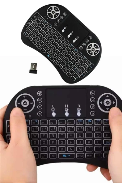 Mini Klavye Gaming Pc Playstation Ledli Mouse Rgb Mouse Bluetooth Usb MİR09964379 ürün görseli 1