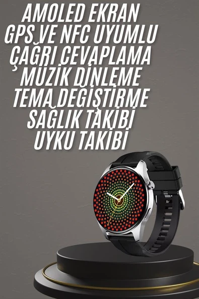 Yeni Nesil Akıllı Saat 1.5 Inç Amoled Ekran Çağrı Cevaplayabilen MİR38367496 ürün görseli 1