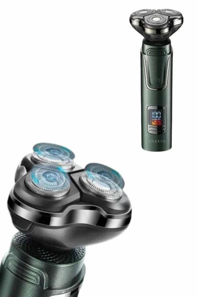 Dijital Göstergeli 3 Başlıklı Tıraş Makinesi Islak Kuru Lazer Öncesi Günlük MİR62973147 ürün görseli 1