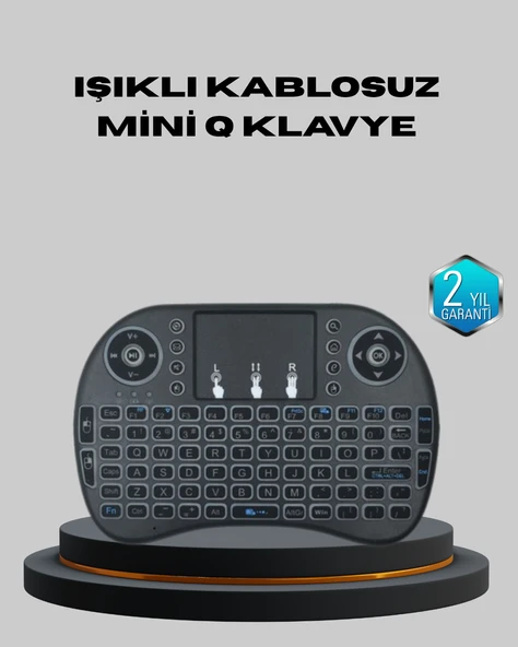 Aydınlatmalı Touchpad’li Q Klavye – Türkçe Karakterli, USB Bağlantılı, Numerik Tuş Takımı MİR60880872 ürün görseli 1