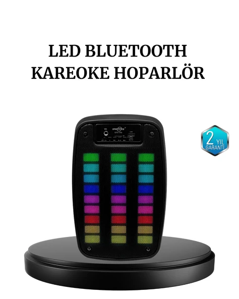 GTS 1793 Kablosuz Bluetooth Hoparlör 6.5 İnç Işıklı ve Güçlü Bass MİR11751230 ürün görseli 1