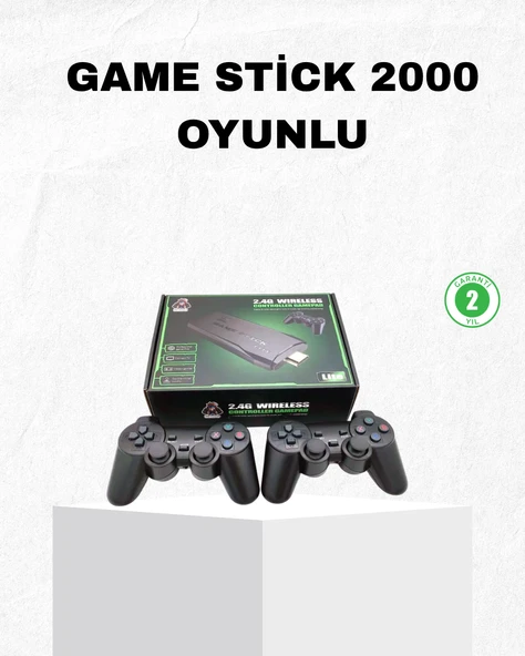 4K Destekli Kablosuz Retro Atari Oyun Konsolu – 20000 Oyun, 2 Kolu MİR71555583 ürün görseli 1