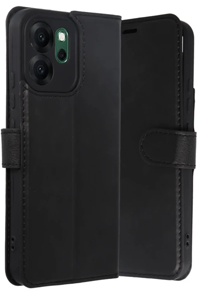 Oppo Reno 14F Trend S Plus Kapaklı Kılıf - Siyah-(5796) ürün görseli 1