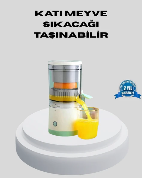 USB Şarjlı Mini Meyve Sıkacağı – Çift Bıçaklı, Güvenlik Kilitli MİR07896822 ürün görseli 1