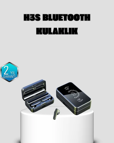 3500 mAh Şarj Kutulu Bluetooth 5.1 Kablosuz Kulaklık – Dokunmatik, Suya Dayanıklı ürün görseli 1