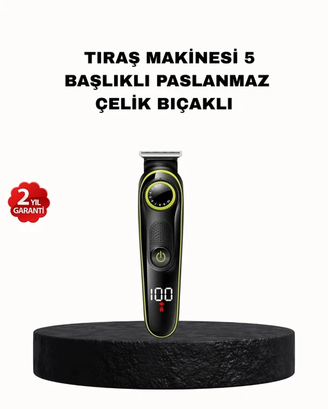 5’i 1 Arada Erkek Bakım Seti Şarjlı Suya Dayanıklı Çok Fonksiyonlu MİR68397589 ürün görseli 1