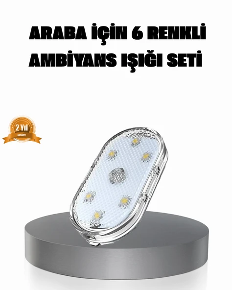 Manyetik Araba İçi Ambiyans LED Işık Seti – Kolay Montajlı ve Kablolara Gerek Yok MİR93233749 ürün görseli 1