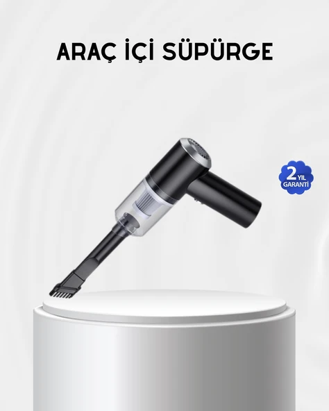 Kablosuz El Süpürgesi – Araç İçi Temizlik İçin 5500PA Güçlü Emiş, USB Şarjlı MİR94061751 ürün görseli 1