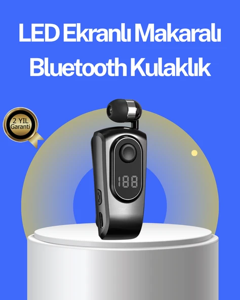 Dijital Ekranlı Bluetooth Kulaklık – Titreşimli Bildirim, 25 Saat Kullanım MİR16304143 ürün görseli 1