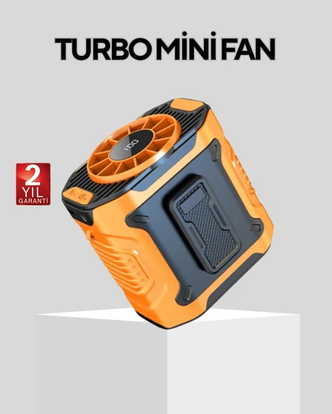Dijital Ekranlı Turbo Mini Fan – 3 Kademeli Hız, Sessiz Çalışma ve Type-C Şarj MİR67264363 ürün görseli 1