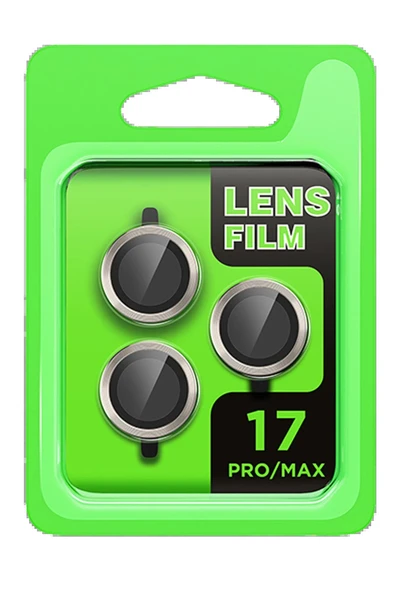 Apple iPhone 17 Pro Raze Metal Kamera Lens - Gri-(5796) ürün görseli 1
