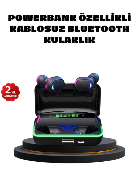 RGB Oyuncu Bluetooth Kulaklık Düşük Gecikmeli Kablosuz 5.1 MİR98321641 ürün görseli 1