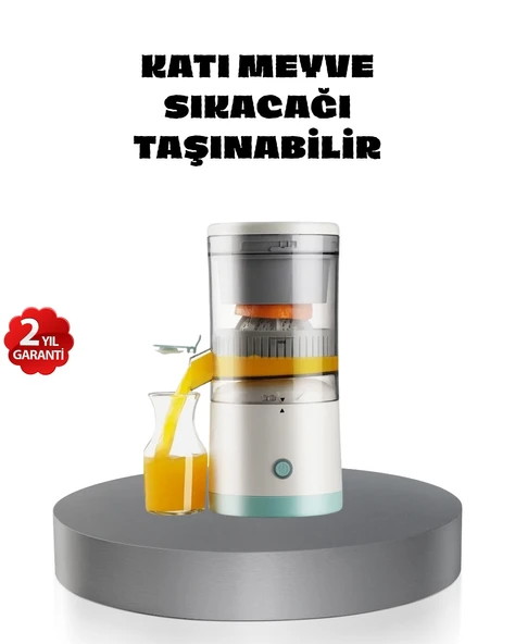 Taşınabilir Şarjlı Katı Meyve Sıkacağı – 45W Güç, 18000 RPM Hız, 400 mL Kapasite MİR95313777 ürün görseli 1