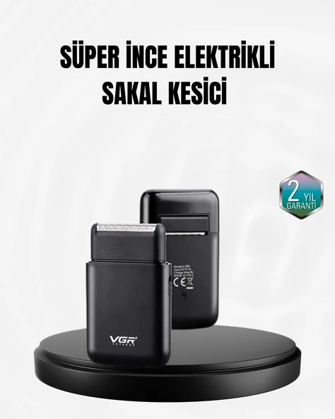 Taşınabilir Elektrikli Tıraş Makinesi USB Şarjlı 5W Motor ve 0.3 mm Hassas Kesim MİR81226074 ürün görseli 1