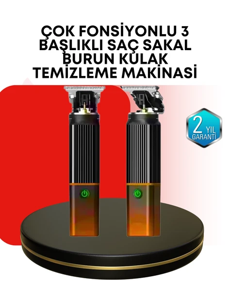 Erkekler İçin Şarjlı 3’ü 1 Arada Trimmer Seti – Güçlü Motor, Sessiz Çalışma MİR41301209 ürün görseli 1