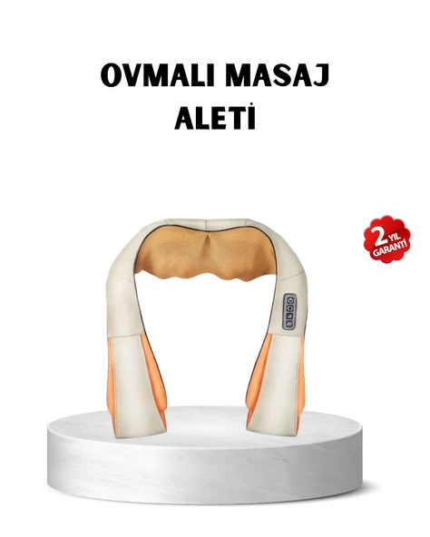 Ergonomik Ovmalı Masaj Aleti – Isıtmalı, Yoğurmalı, Boyun ve Bel Rahatlatıcı Masaj Makinesi MİR60791816 ürün görseli 1