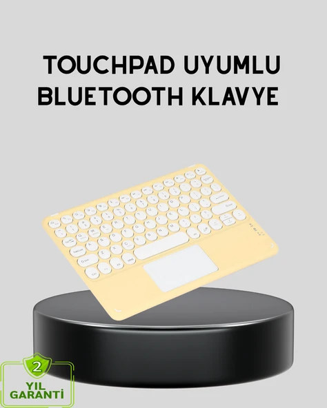 Bluetooth Kablosuz Klavye – İnce Slim Model, Tablet ve Akıllı TV Uyumlu, Sessiz Tuşlu Taşınabilir Klavye MİR58190063 ürün görseli 1