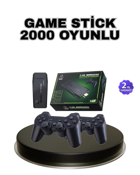 Kablosuz 4K Retro Atari Game Stick – 2 Kollu, 20000 Hazır Oyun MİR11767651 ürün görseli 1