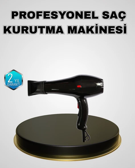 Profesyonel 2200W Fön Makinesi Soğuk Sıcak Üflemeli İki Kademeli MİR14217419 ürün görseli 1