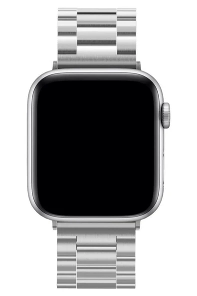 Apple Watch 42mm Metal Baklalı Kordon - Gümüş-(5796) ürün görseli 1