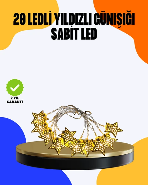 Yıldız Led Işık 5 Metre Dekoratif Aydınlatma Günışığı (Kopya) MİR38014429 ürün görseli 1