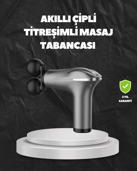 4 Başlıklı Şarjlı Masaj Tabancası Bel Sırt Boyun Bacak Kas Rahatlatıcı MİR07539172 ürün görseli 1