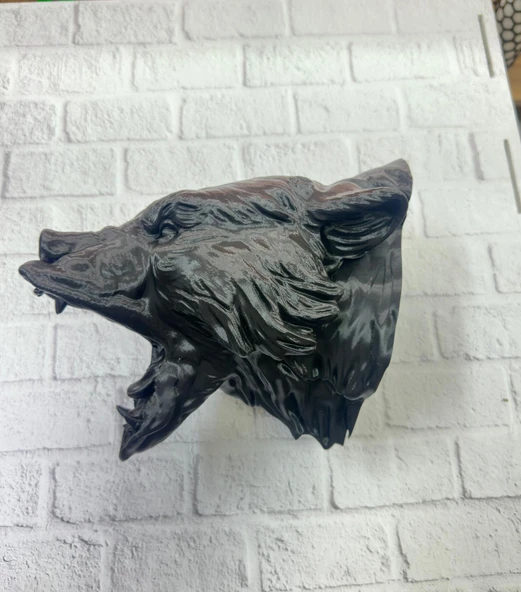 3D Siyah Ayı Başı Duvar Dekoru Modern Asılabilir Heykel 25x19 cm MİR74353264 ürün görseli 1