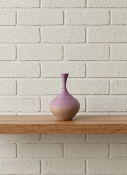Mini Rainbow Dekoratif Vazo 8 cm Renk Geçişli Modern Tasarım MİR18467201 ürün görseli 1
