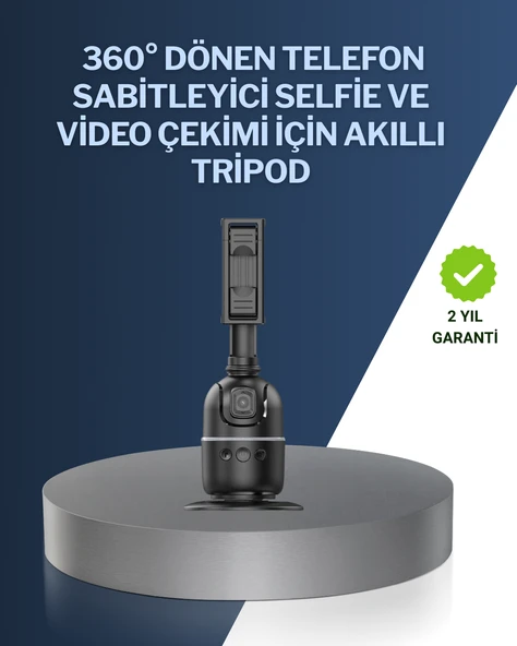 Canlı Yayın ve Video Çekimleri İçin Otomatik Yüz Takipli Masaüstü Gimbal MİR98407115 ürün görseli 1