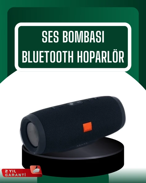 Kablosuz Hoparlör 12 Saat Çalma Süresi USB AUX TF Kart Destekli MİR80296659 ürün görseli 1