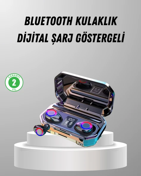 Şarj Kutulu Kablosuz Kulaklık Ergonomik Spor Seyahat Uyumlu Uzun Kullanım MİR49975933 ürün görseli 1