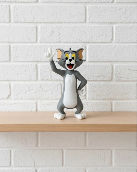 22 cm Tom Figürü Çizgi Karakter Biblo Koleksiyonluk Dekoratif Obje MİR22255106 ürün görseli 1