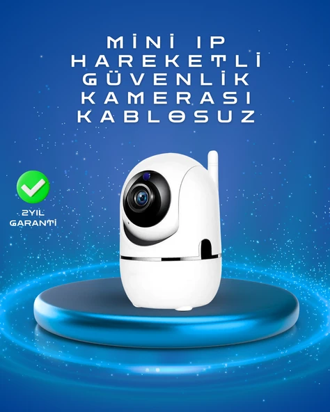 Full HD 1080P Kablosuz Pan & Tilt Güvenlik Kamerası – Hareket Takipli ve İki Yönlü Sesli MİR31997192 ürün görseli 1