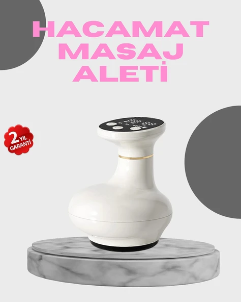 3’ü 1 Arada Şarjlı Masaj Cihazı Kupa Terapisi Sıcak Kompres Gua Sha MİR53948298 ürün görseli 1
