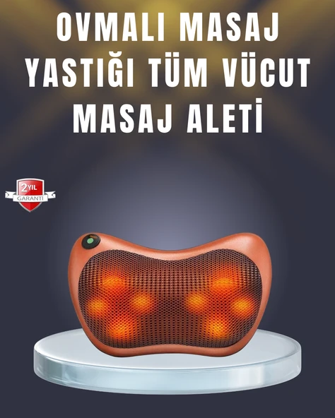 Çok Fonksiyonlu Boyun Bel Sırt Masaj Yastığı Araç İçi Uyumlu MİR47468998 ürün görseli 1
