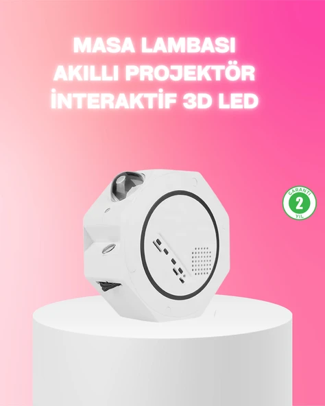 360° Döndürülebilir Yıldızlı Gökyüzü Projeksiyon Gece Lambası MİR00982156 ürün görseli 1