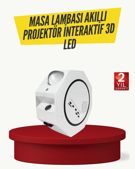 Romantik Atmosfer İçin Yıldızlı Gökyüzü LED Projektör MİR89071282 ürün görseli 1